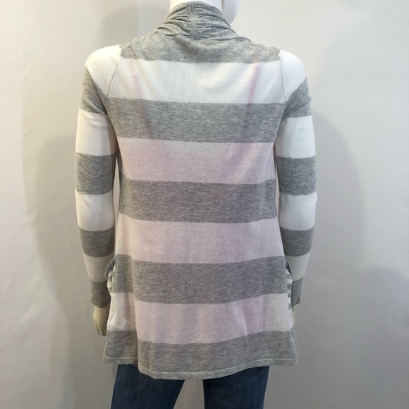 Express, Gray White Stripe Sweater, Size S - Picture 7 of 11